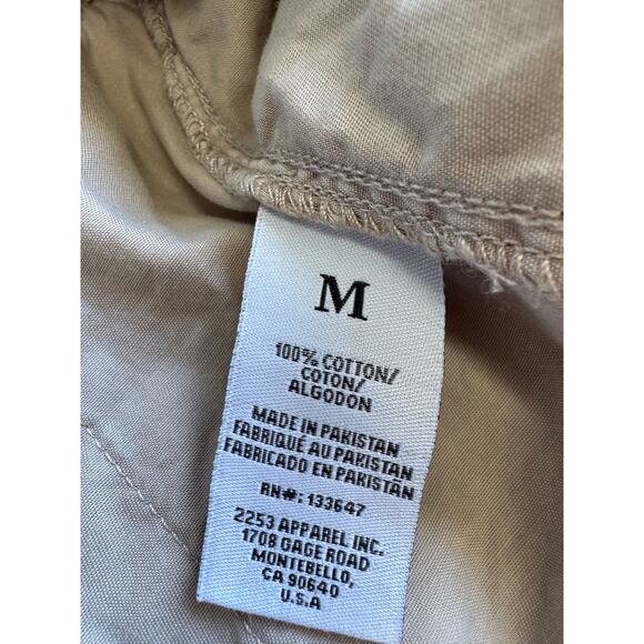 4 for $10 Revery 100% Cotton Biege Shorts EUC M - Picture 5 of 6